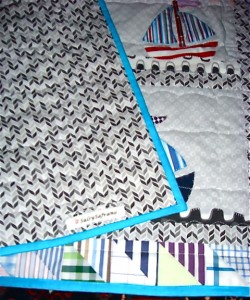 Organic cotton Ragg Tagg by Daisy Janie makes a great quilt backing.