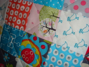 SalsySafrano Quilts: Handmade cotton baby quilt.