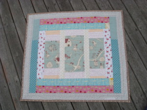 Alice In Wonderland Baby Quilt.