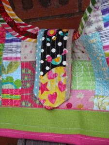 Quilt As You Go Patchwork Bag.